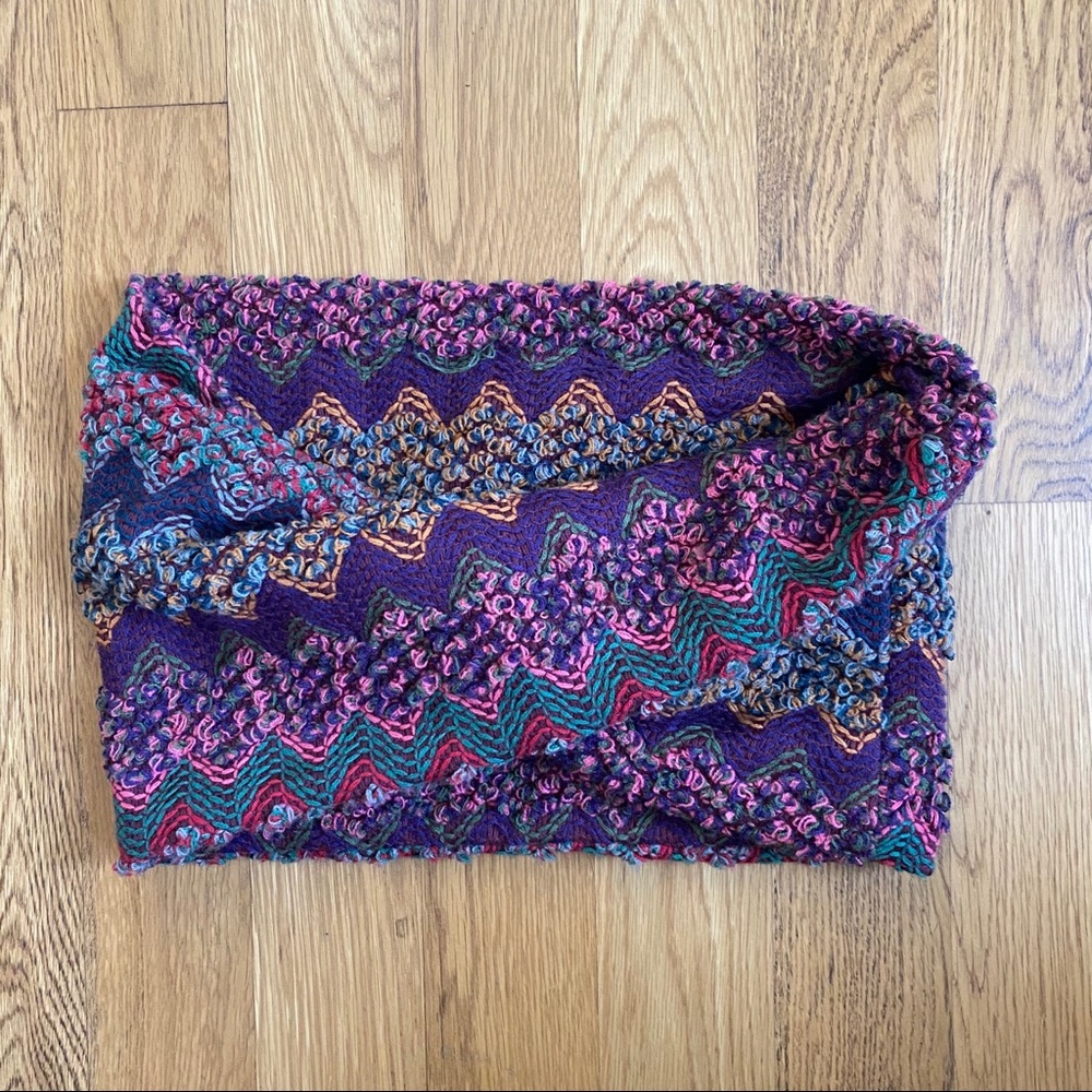 🌈 vintage colorful infinity scarf